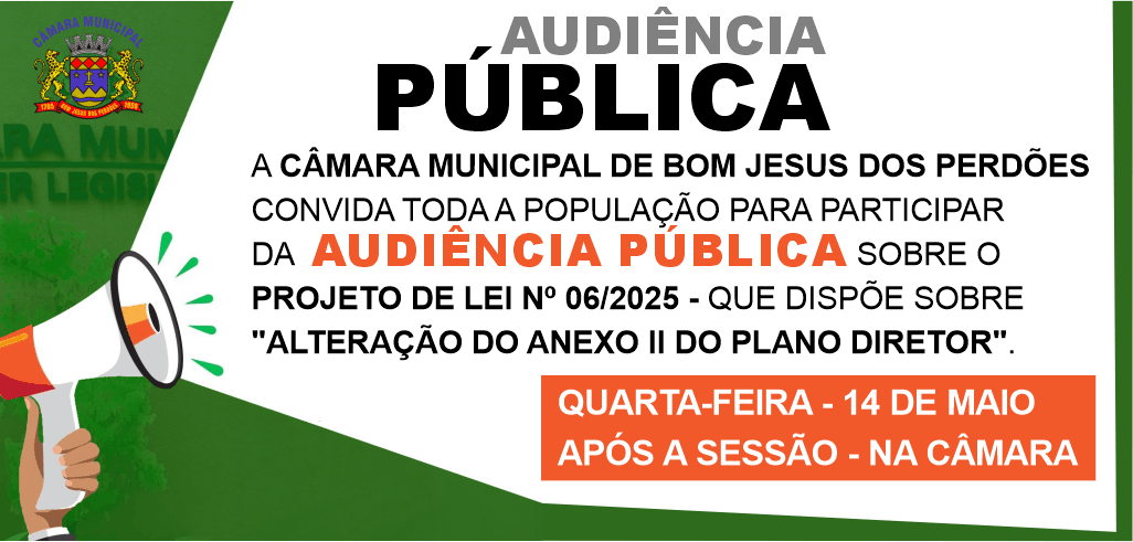 Audiência Pública PL 06/2025